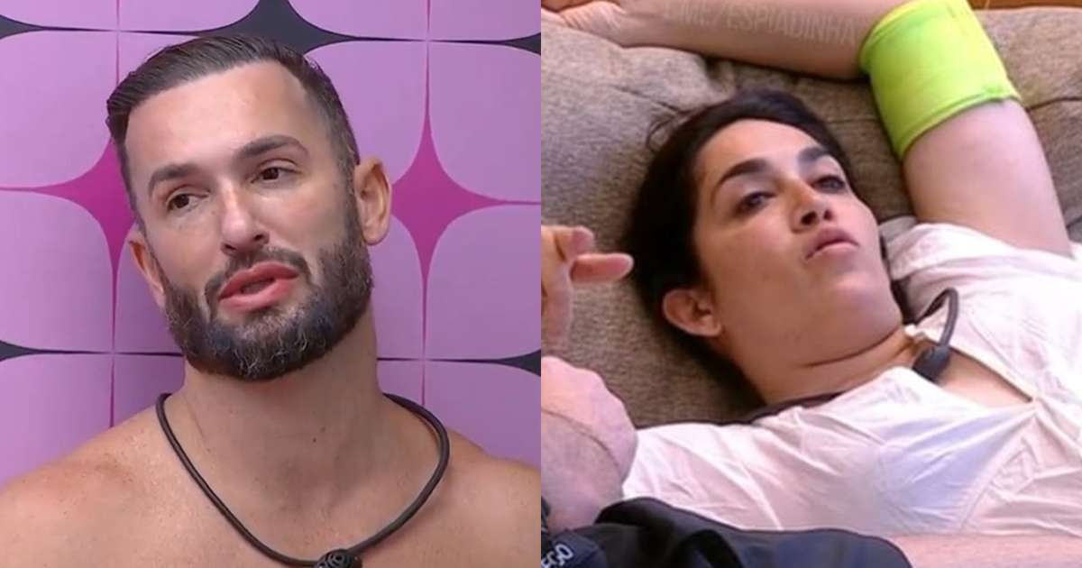 BBB 25: Diego Hypolito critica Daniele por citar reality da Record: 'Para de falar'