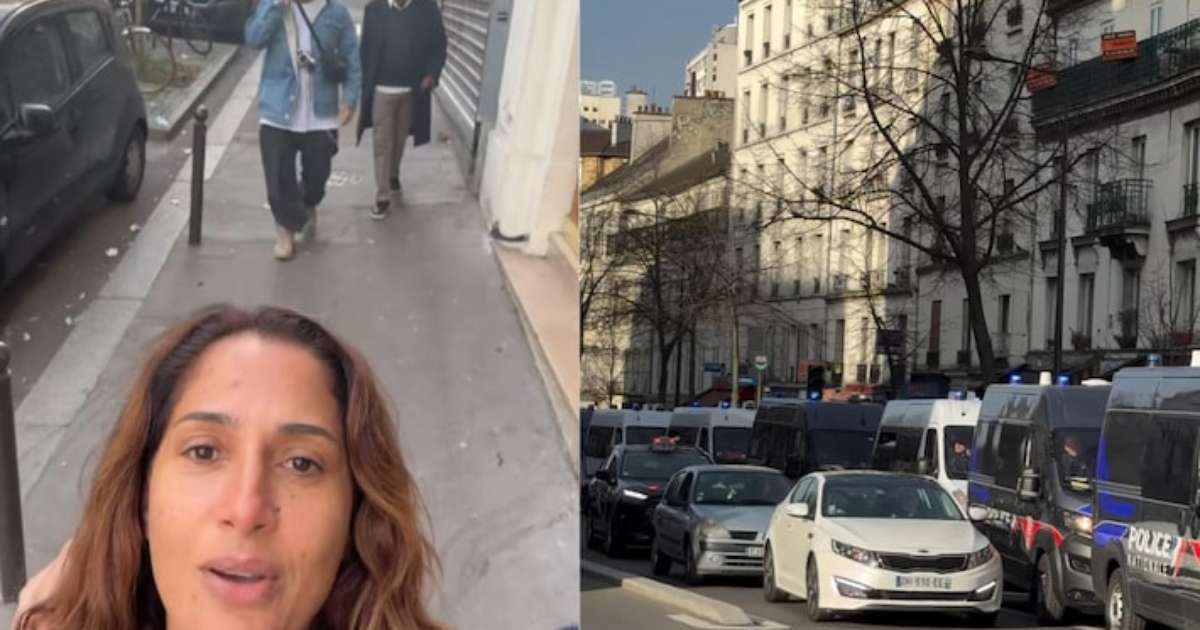 Camila Pitanga revela que está 'há 4 horas tentando' deixar Paris após bomba ser encontrada