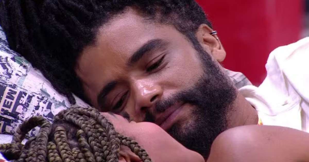 BBB25: Aline e Diogo trocam carícias; 'Sei que está pensando em um bocado de coisas'