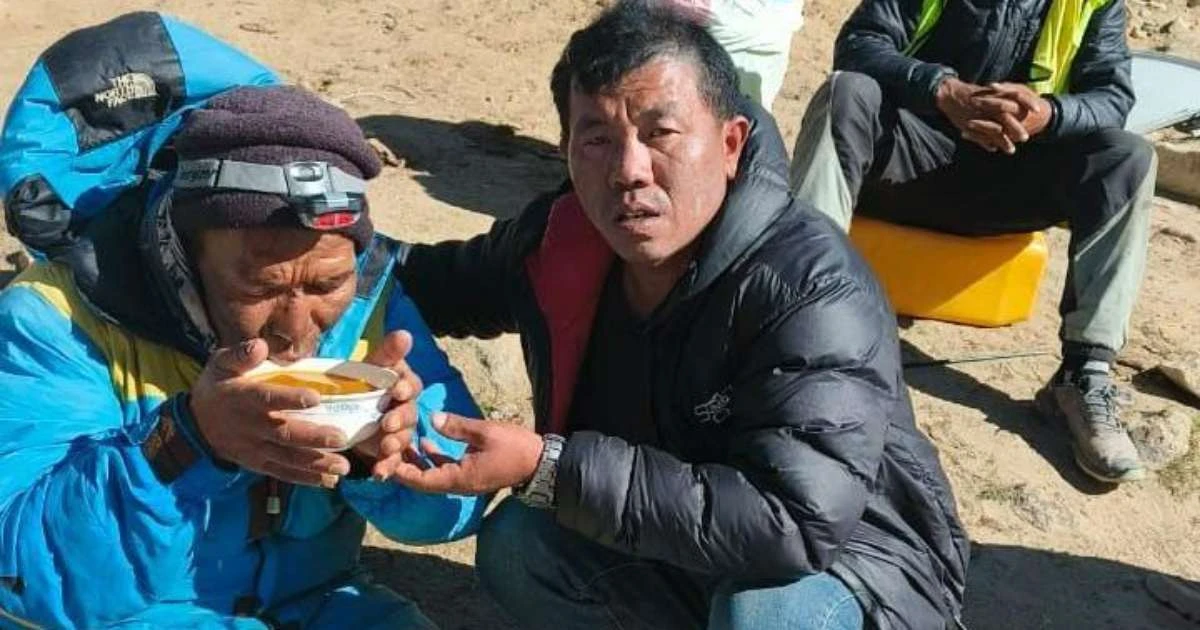 O sherpa dado como morto e encontrado 'milagrosamente' 6 dias após desaparecer no Everest