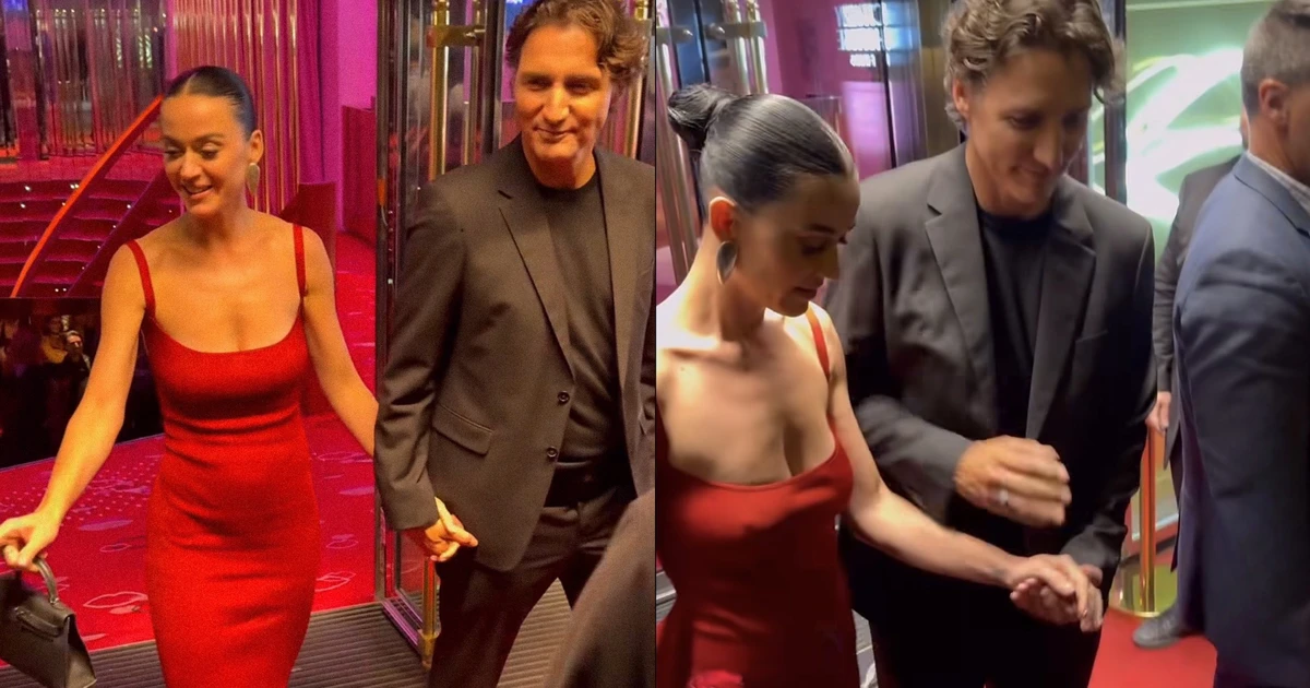 Katy Perry e Justin Trudeau fazem primeira aparição pública como casal no aniversário da cantora