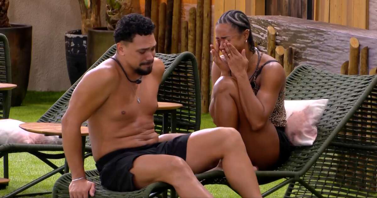 BBB25: Vinícius e Aline choram por Paredão: 'Por que a gente tinha que ir junto?'