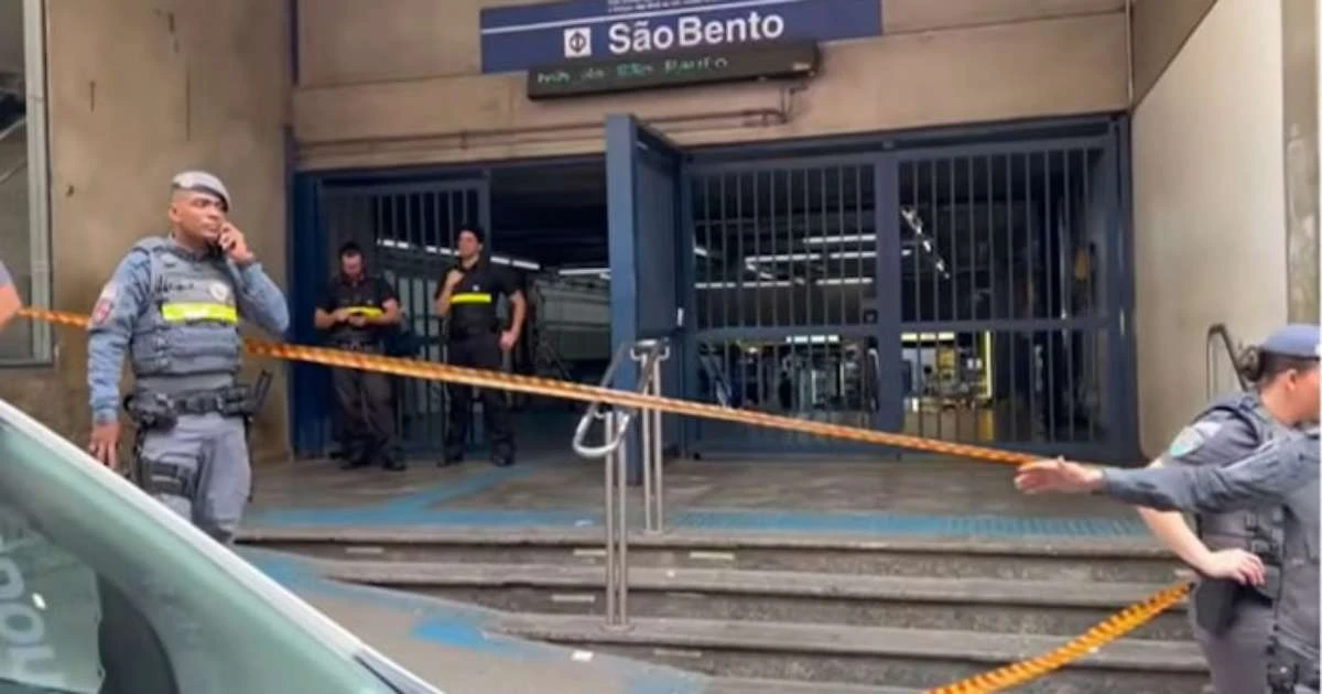 Vídeo mostra passo a passo da tentativa de assalto que terminou com tiros na Estação São Bento