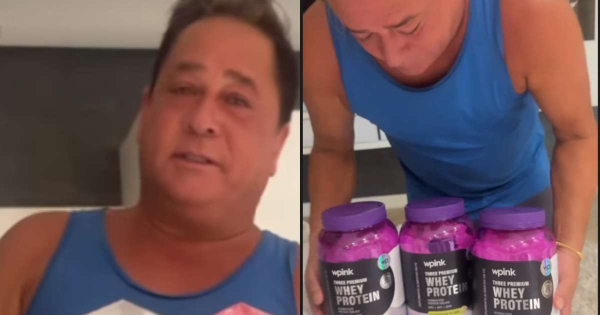 Whey com cerveja? Leonardo recebe presente de Virgínia e reação surpreende