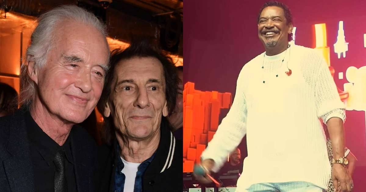 Quando Jimmy Page e Ron Wood dançaram no palco de Compadre Washington