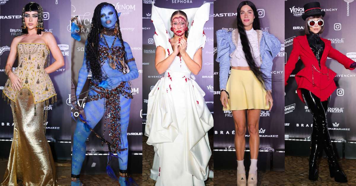 Jade Picon, Paolla Oliveira, Bianca Andrade e mais 70 fantasias icônicas dos famosos no Baile de Halloween da Sephora em SP