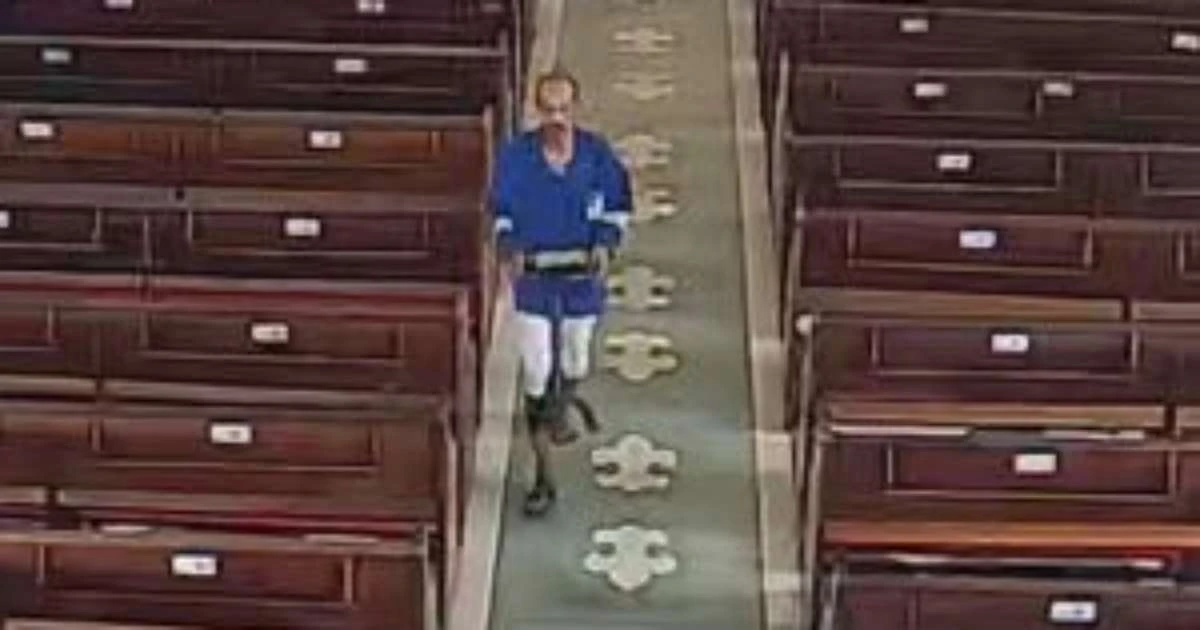 Homem é preso após furtar banco de ofertório em igreja da Paraíba