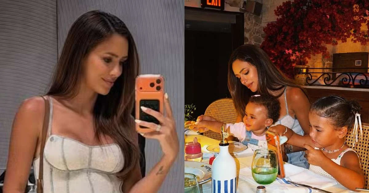 Nos EUA, Bruna Biancardi exibe barriguinha da 3ª gravidez com Neymar