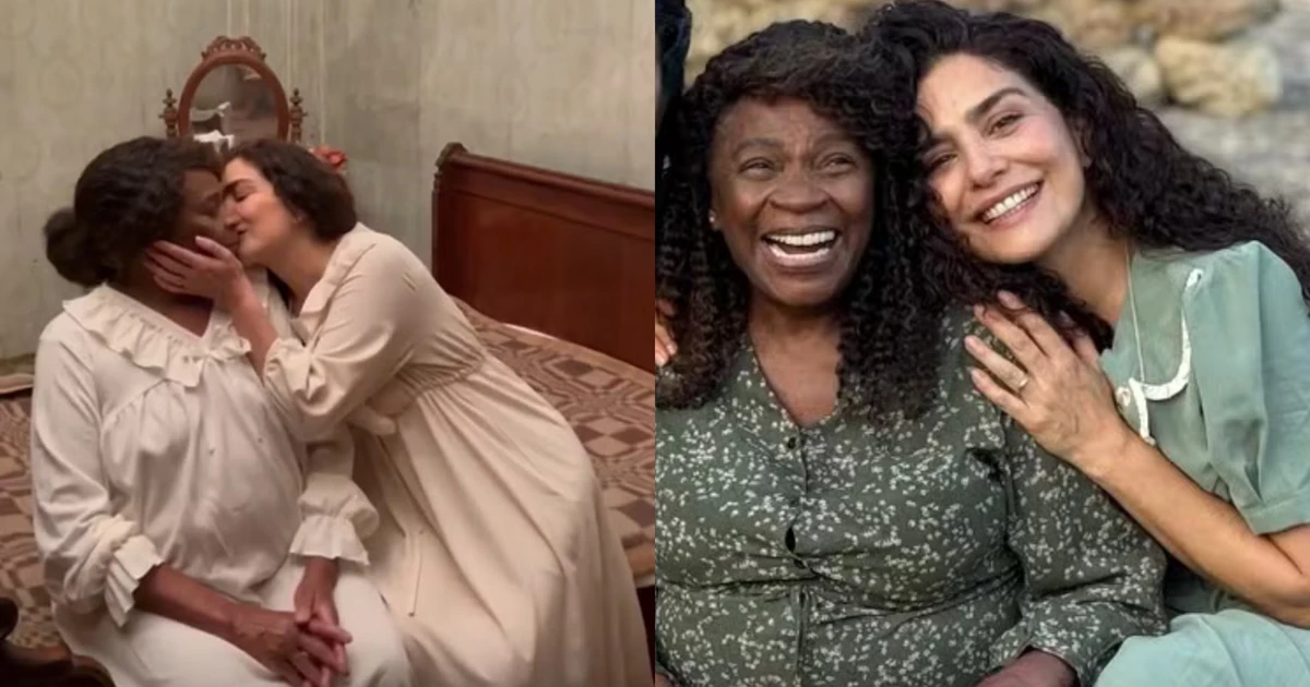 Aos 81 anos, Zezé Motta faz cenas quentes com Letícia Sabatella
