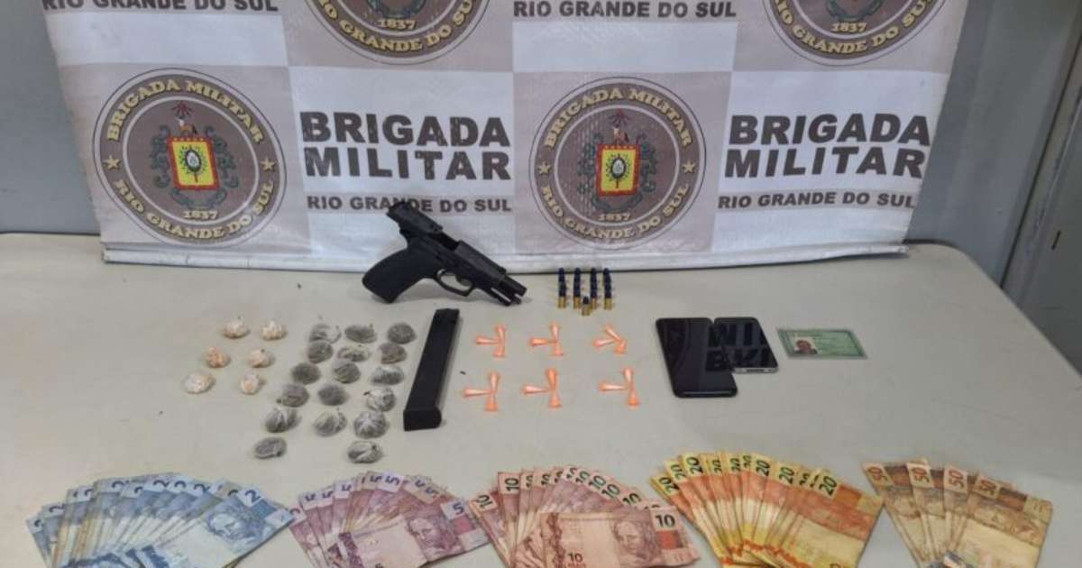 Mulher é presa em flagrante com pistola 9mm municiada e carregador estendido no bairro Mário Quintana