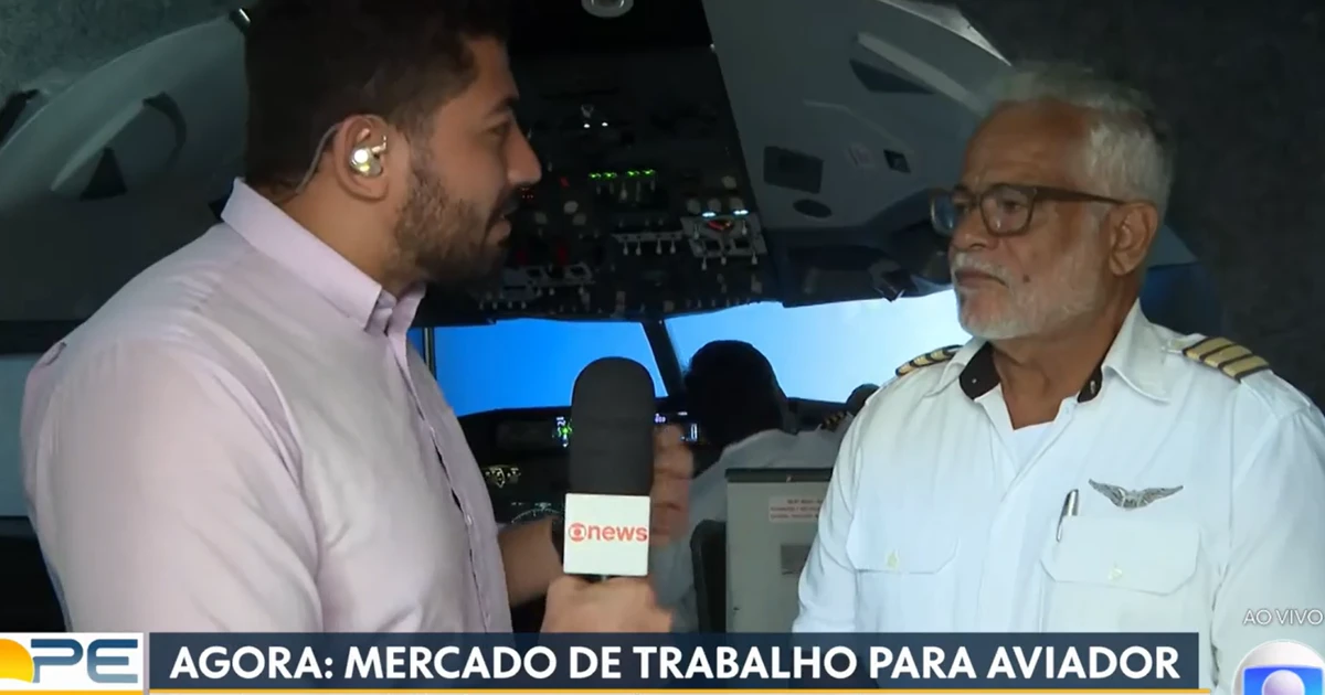 'Avião cai' com repórter da Globo dentro durante jornal ao vivo