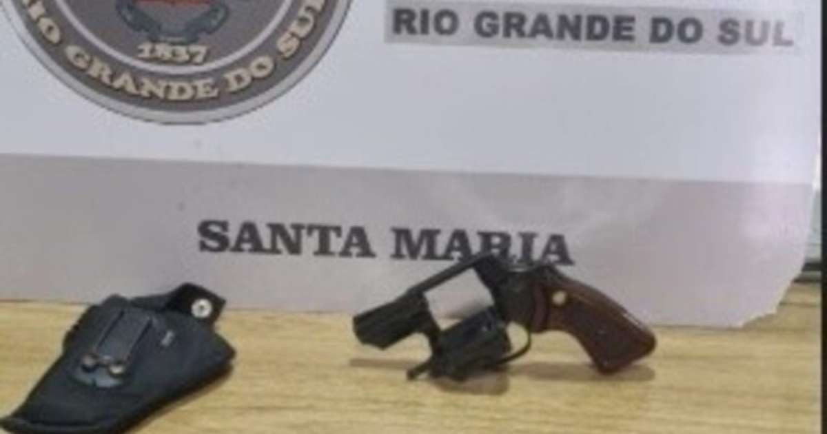 Segurança dispara arma em briga, é contido e tem revólver apreendido em Santa Maria