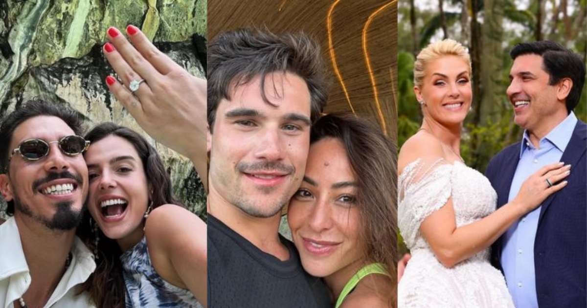 O amor está no ar! Confira os casais famosos que noivaram em 2024