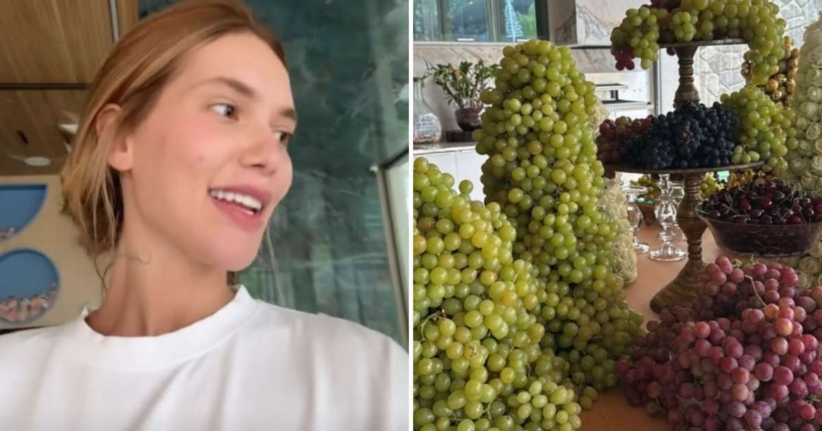 Precisa disso tudo? Virginia mostra quantidade exorbitante de uvas na ceia: 'Absurdo'