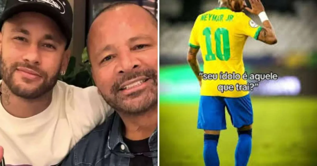 Pai de Neymar ignora críticas e exalta o próprio filho: 'Aquele que trai? Não'