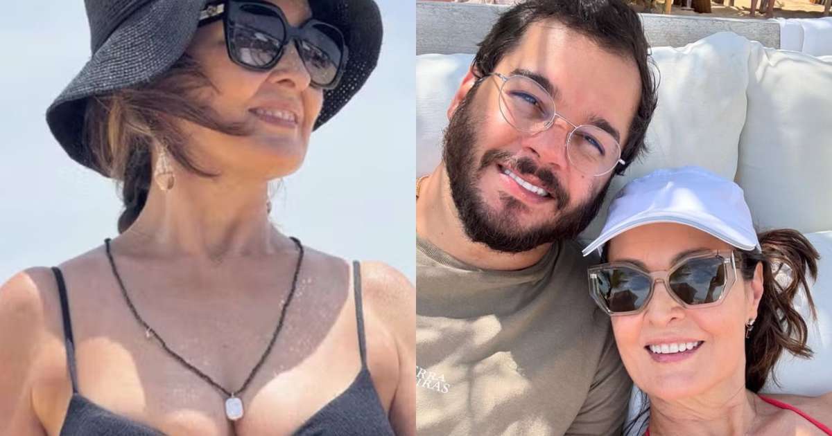 Fátima Bernardes inicia o ano em clima de amor e compartilha fotos ao lado do namorado