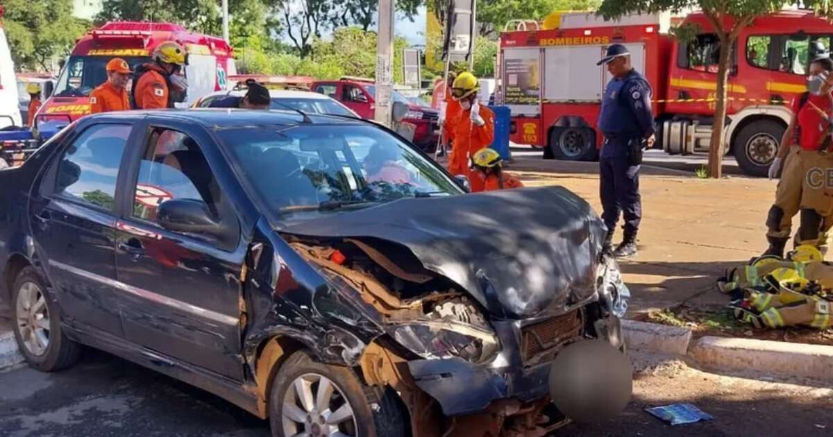 Motorista passa mal, bate em cinco carros e morre em Brasília