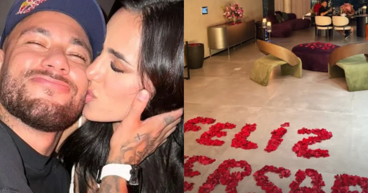 Neymar surpreende com gesto romântico no aniversário de Bruna Biancardi