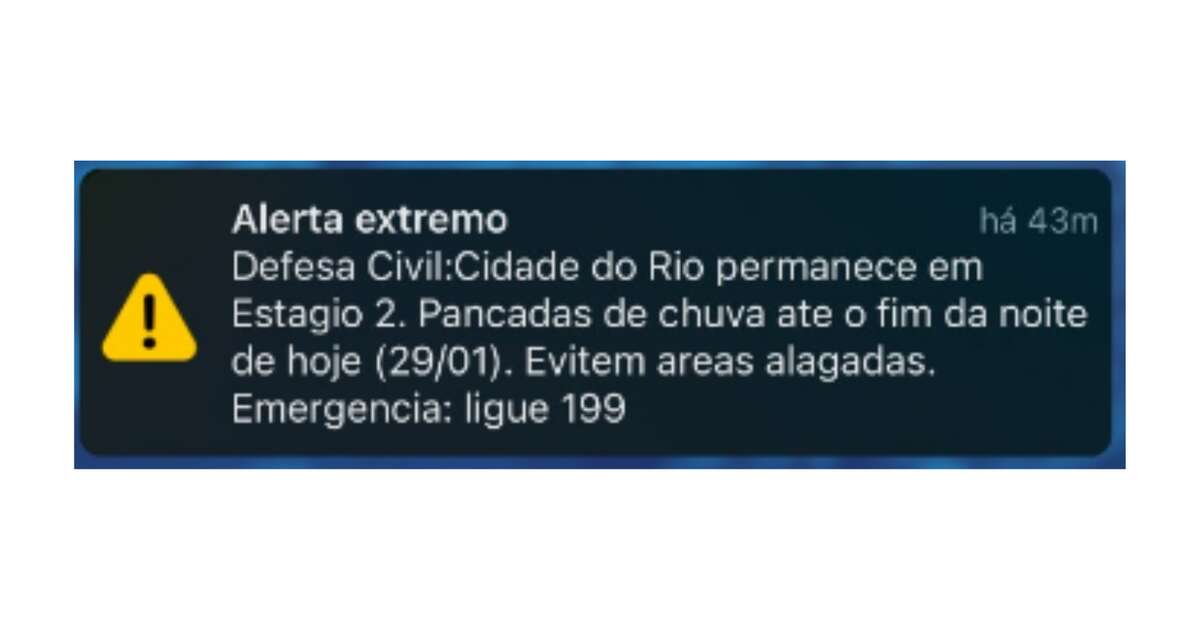 Só três pessoas podem acionar: saiba como funciona sistema de alerta de chuva usado no RJ