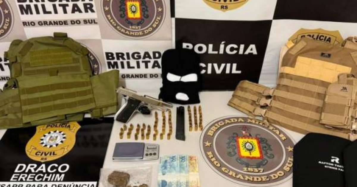 Suspeitos de homicídio em Erechim são presos pela Polícia Civil e Brigada Militar