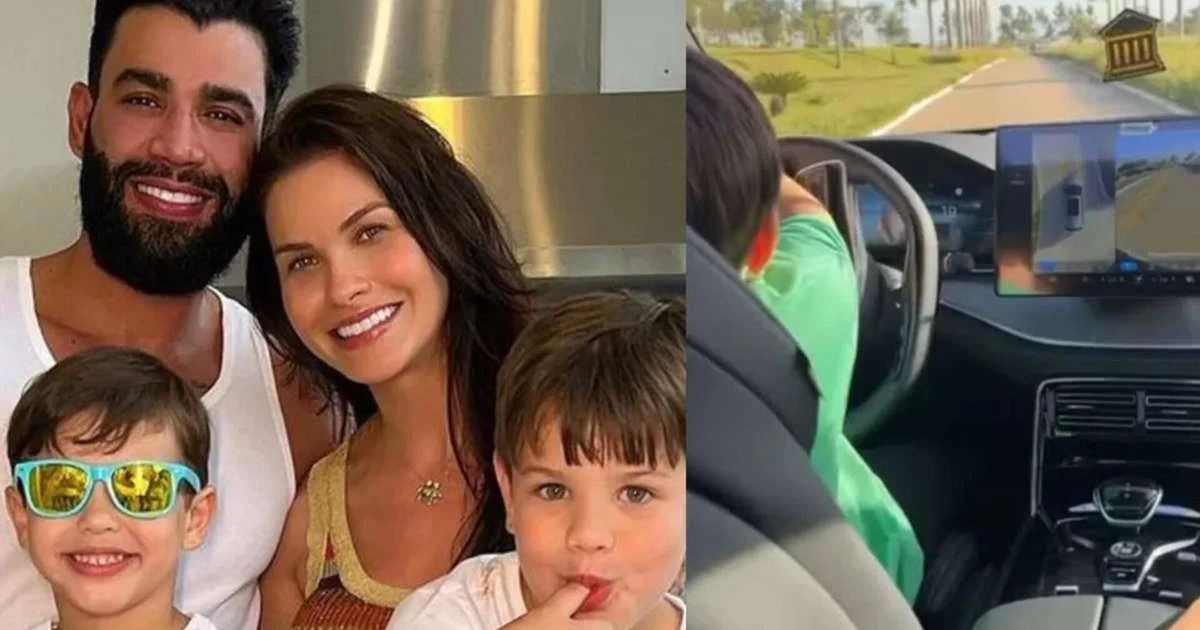 Em show, Gusttavo Lima abre o jogo e se pronuncia após filho de 7 anos dirigir carro: 'Aqui é raiz'