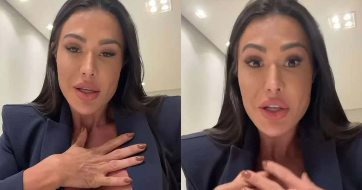 Gracyanne Barbosa desabafa sobre doença após batizado em igreja: 'Assunto muito sério'