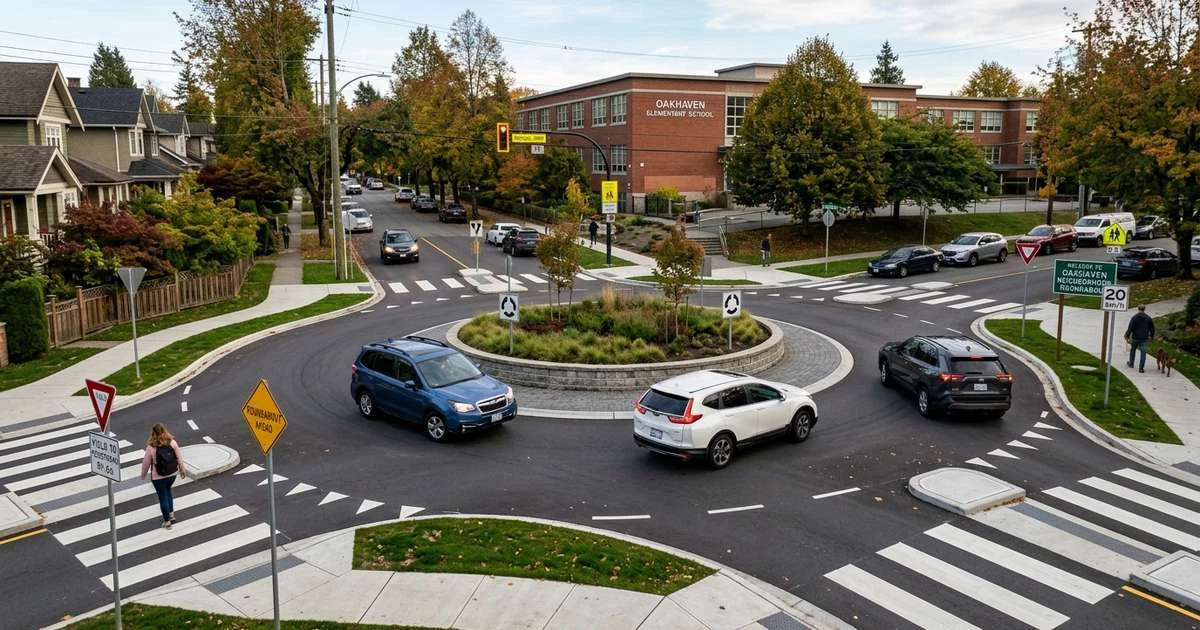 Nova rotatória altera trânsito no bairro Santa Augusta, em Criciúma