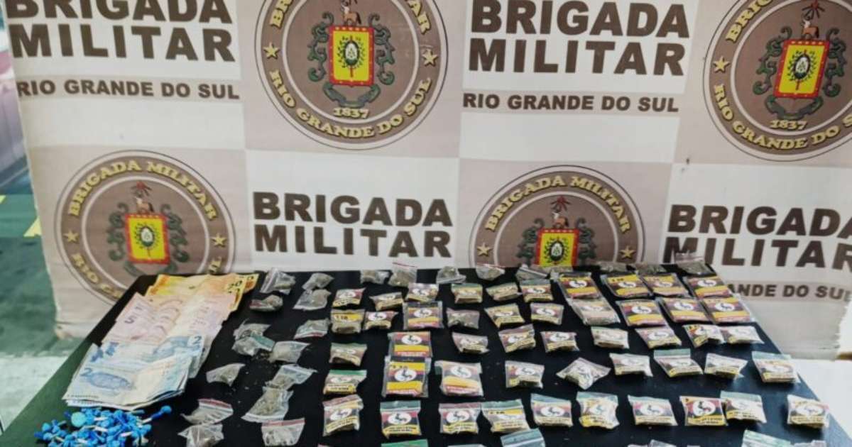 Brigada Militar prende suspeito com drogas no bairro Restinga