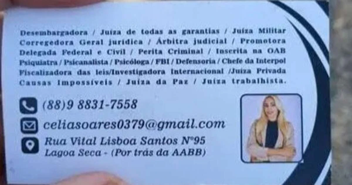 Mulher é presa em Mossoró por fingir ser advogada, juíza, procuradora, desembargadora e mais