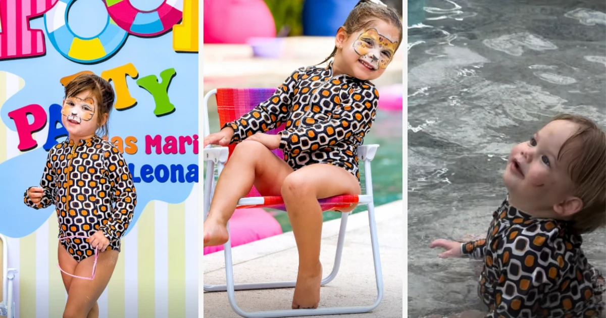 Fofura! Filhos de Virginia e Zé Felipe curtem festa na piscina após aniversário