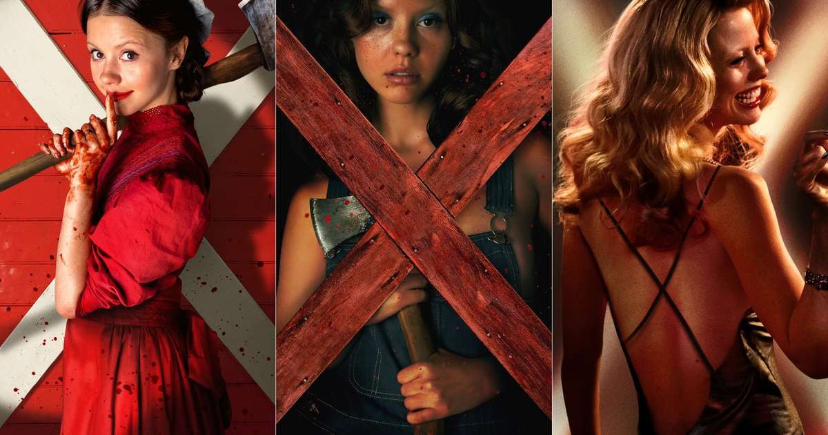 Qual é a ordem para assistir a X, Pearl e MaXXXine, com Mia Goth?