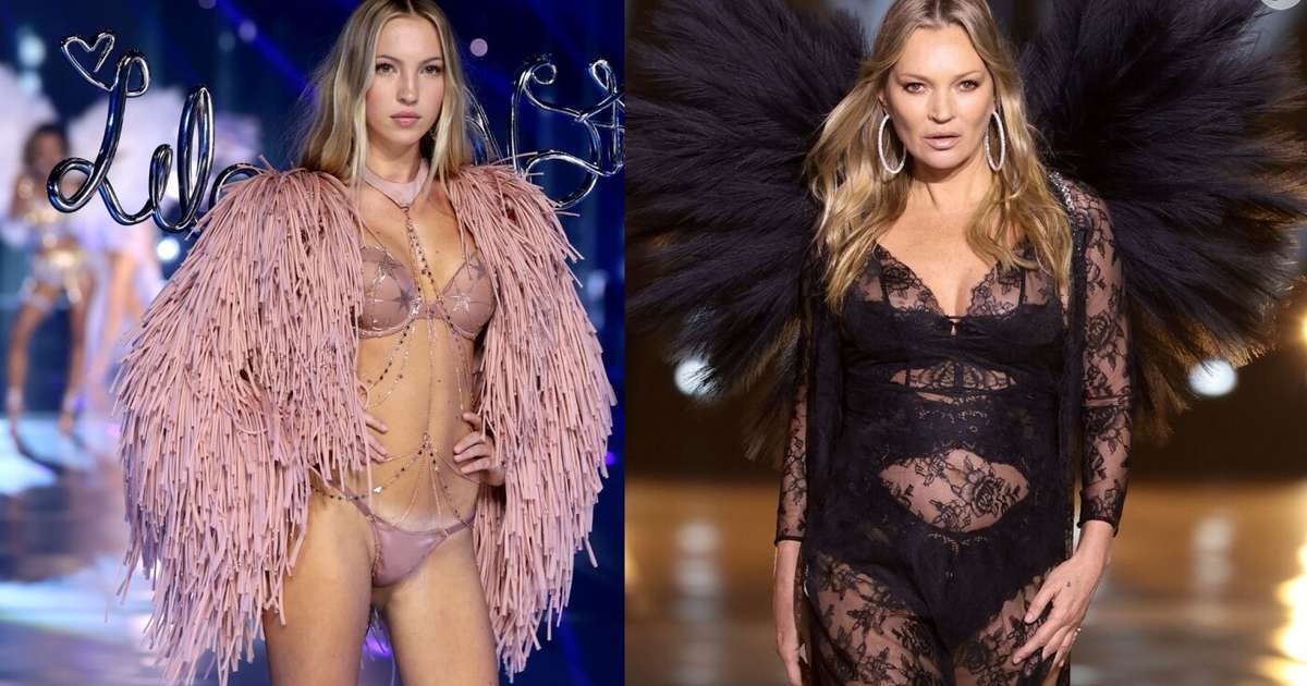 Lila, filha da lendária Kate Moss, estreia ao lado da mãe no Victoria's Secret Show 2024 e é detonada por catwalk: 'Nepotismo foi longe'