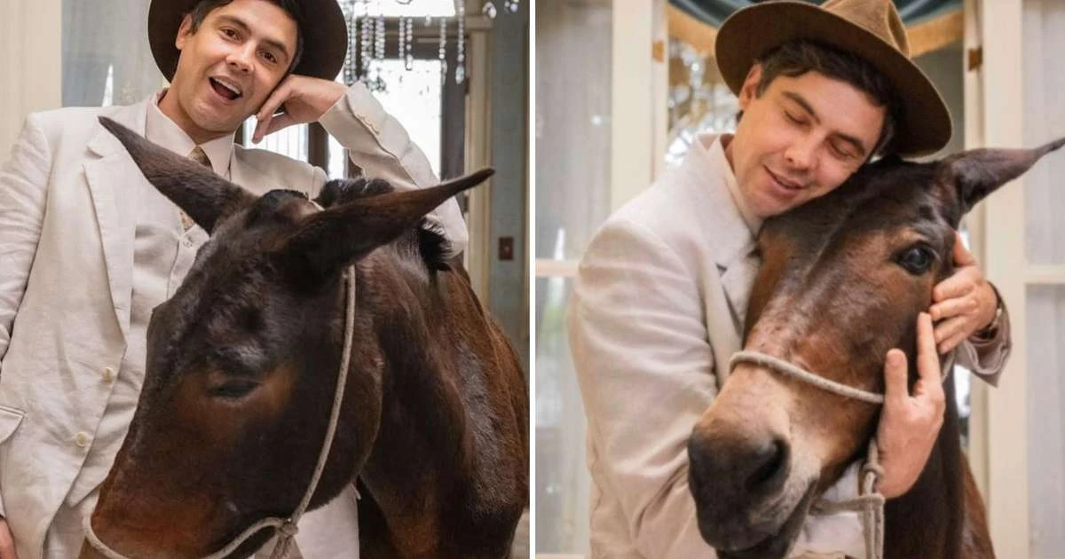Sergio Guizé comenta detalhe curioso sobre burro Policarpo de 'Êta Mundo Melhor'