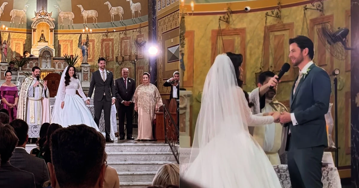 Ex-BBBs Laís Caldas e Gustavo Marsengo se casam; Eliezer perde casamento por motivo inusitado