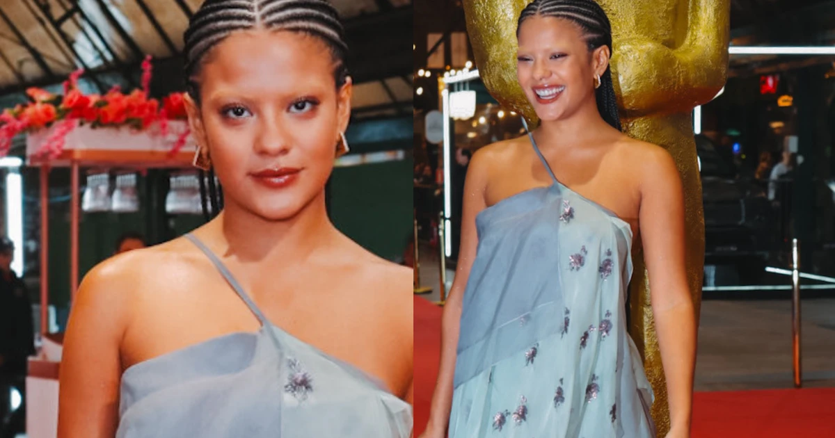 A Fátima está diferente! Bella Campos surge com sobrancelhas descoloridas e look de R$ 40 mil no Festival de Gramado; veja fotos