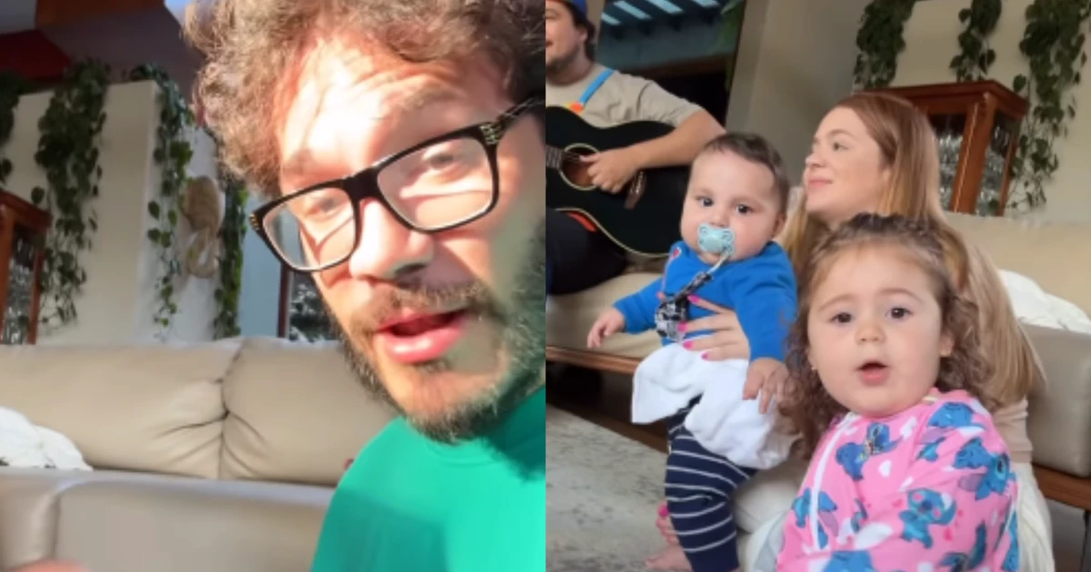 Eliezer leva bronca da filha durante aula de música e desabafa: 'Tomei esporro'