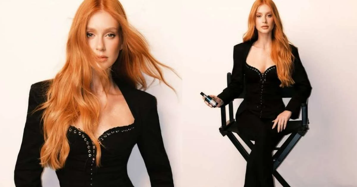 Marina Ruy Barbosa retorna ao cabelo ruivo após papel como Suzane