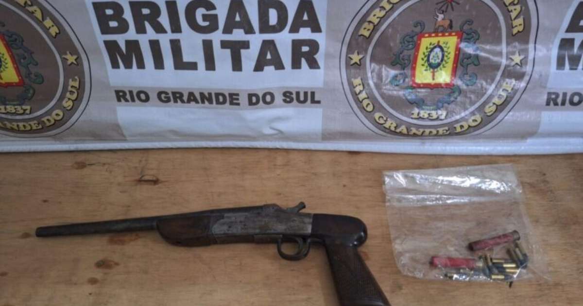 Brigada Militar prende homem por disparo de arma de fogo após briga entre vizinhos