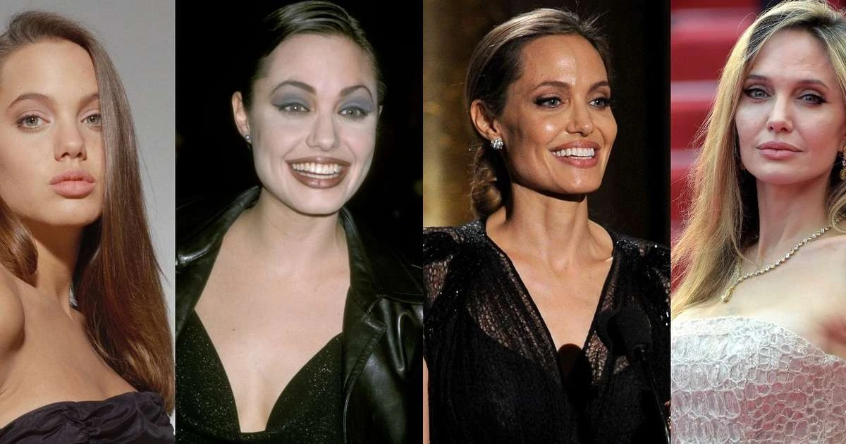 Antes e depois de Angelina Jolie: hoje aos 50 anos, ex de Brad Pitt mudou aparência com procedimentos e emagrecimento severo. Veja 30 fotos!