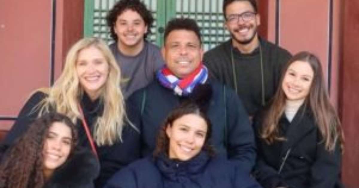 Viagem chiquérrima! Ronaldo Fenômeno curte Coreia do Sul com a esposa e os quatro filhos