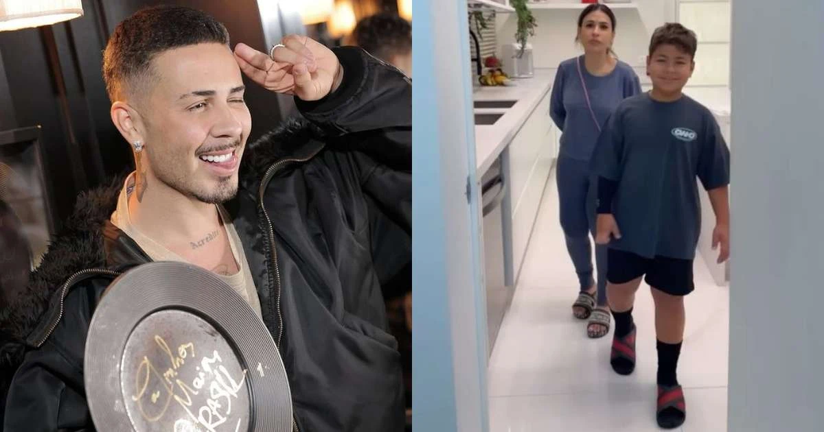 Filho de Simone Mendes foge de dieta em casa de Carlinhos Maia e desabafa