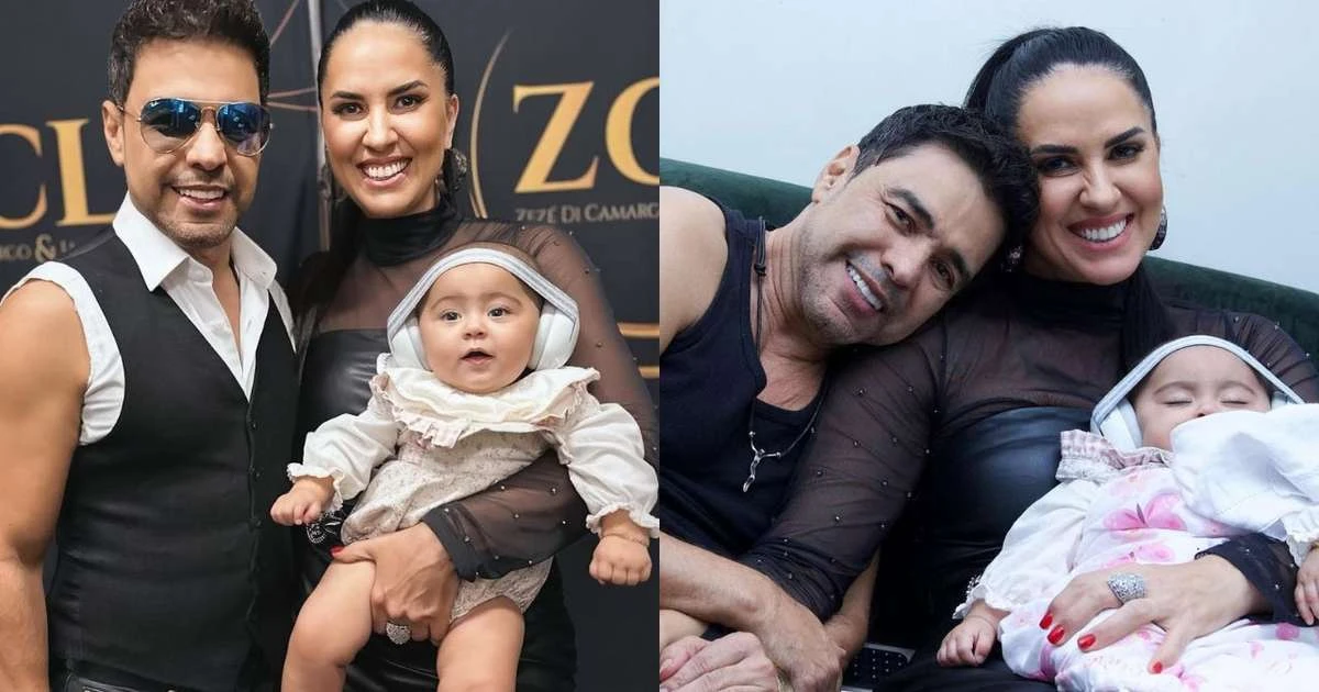 Filha mais nova de Zezé conhece Luciano e assiste show