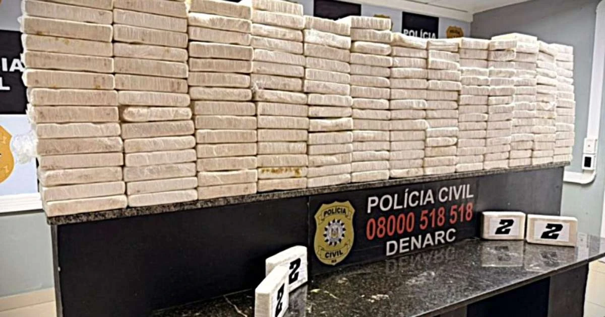 Operação Narke: Polícia Civil apreende 200 kg de cocaína na Freeway em Porto Alegre