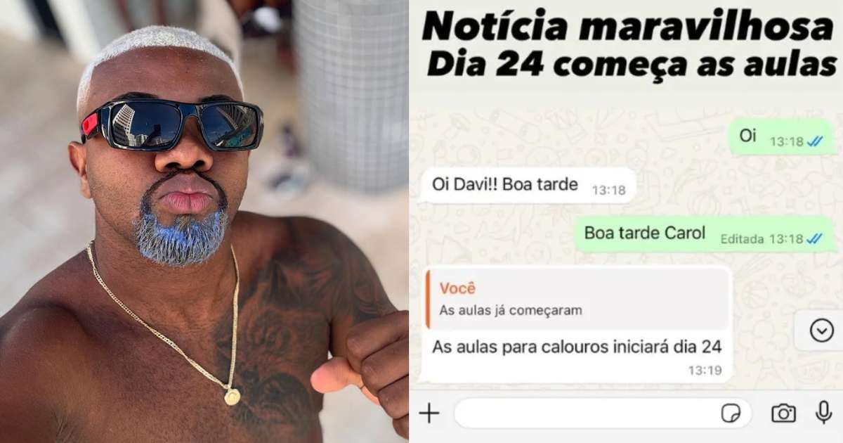 Davi Brito divulga data de início na faculdade de Direito