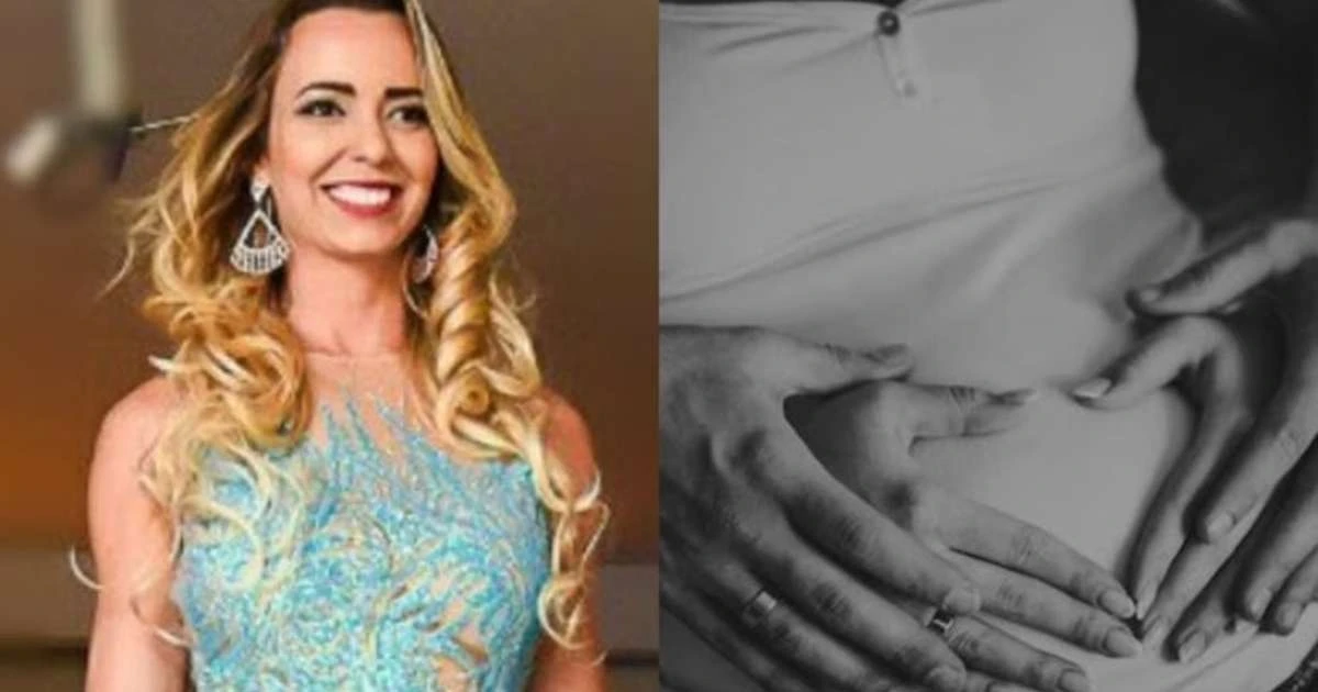 Famosa que briga com ex-paquita revela gravidez