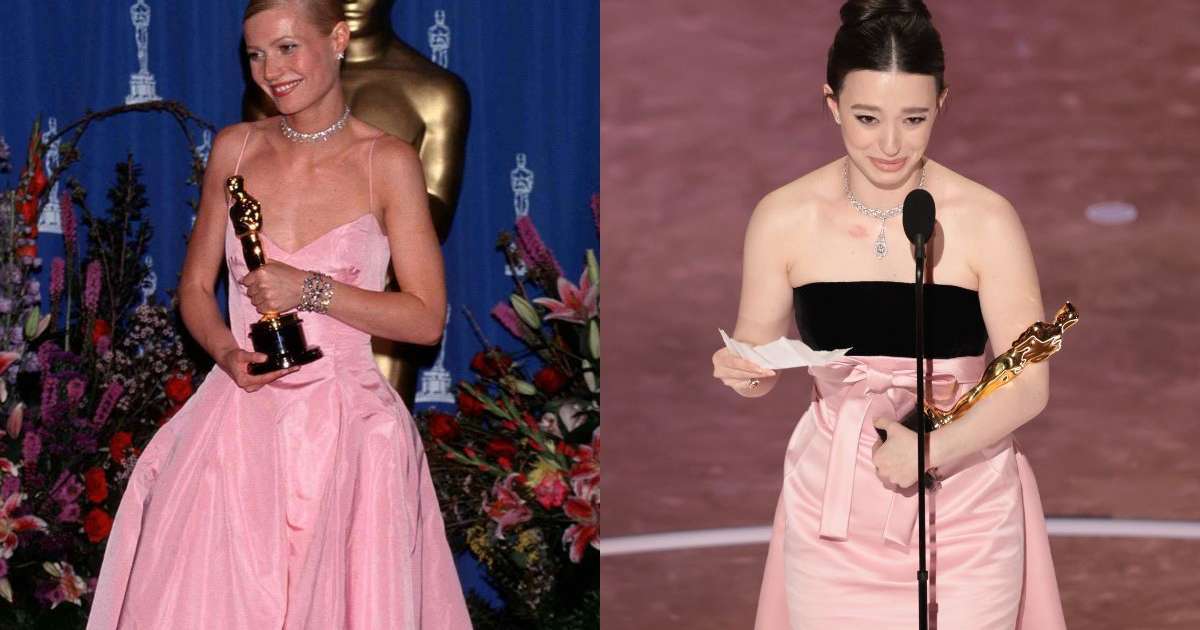 Web compara looks de Mikey Madison e Gwyneth Paltrow no Oscar após atriz vencer Melhor Atriz e derrotar Fernanda Torres