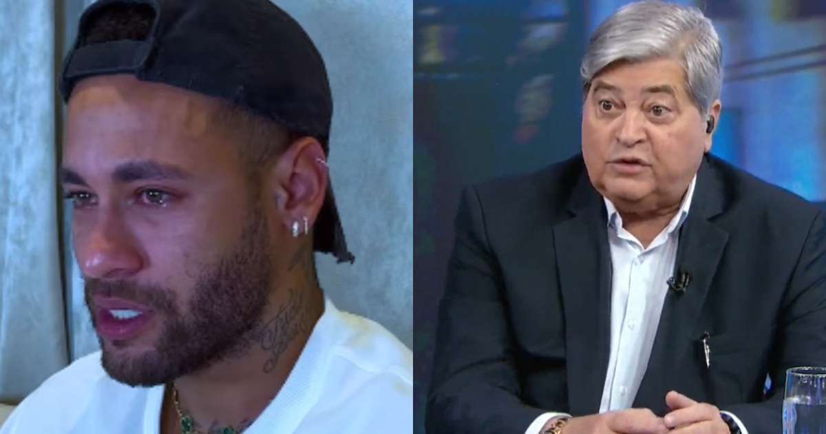 Datena 'vira' o pai de Neymar e dá puxão de orelha pesado: 'Tem que parar de jogar futebol'