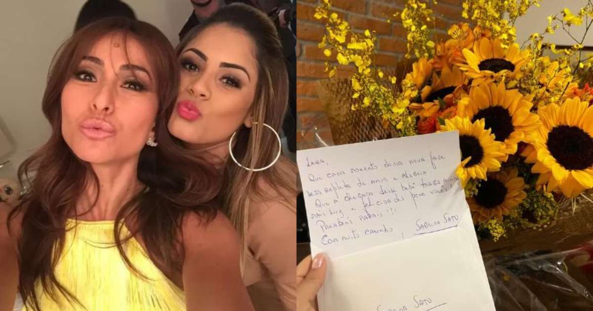 Lexa recebe carta escrita por Sabrina Sato sobre gravidez: 'Com muito carinho'