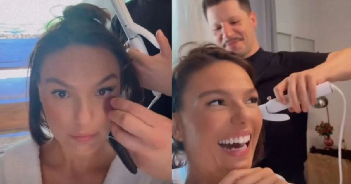 Isis Valverde mostra os preparativos para subir no altar do casamento: 'Direito de chorar'