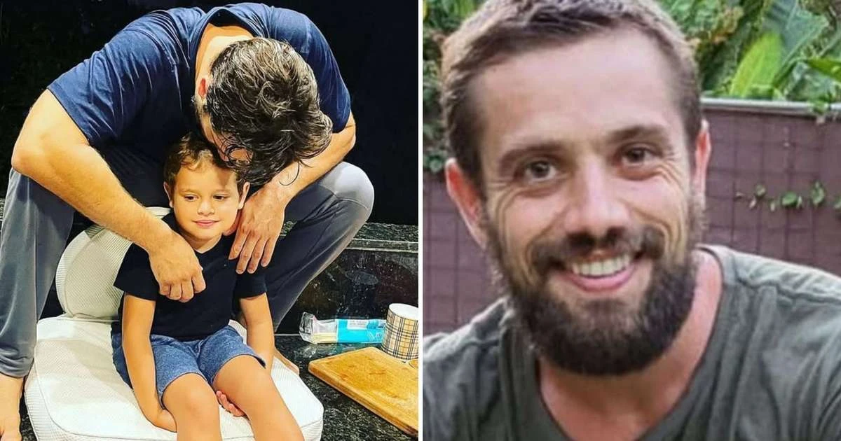 Rafael Cardoso se declara para filho após dois anos afastado: 'Um abraço escrito'